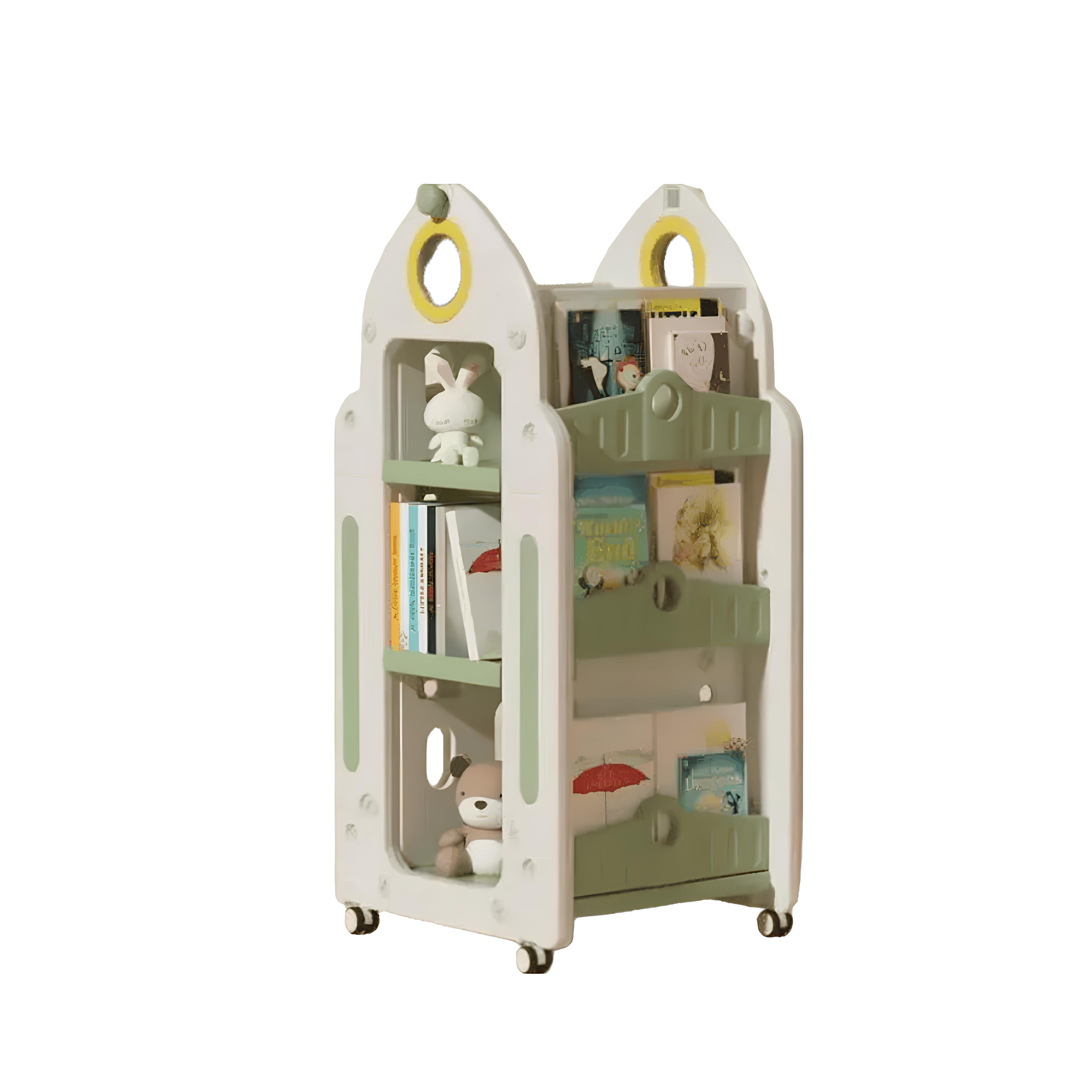AlixFurniture Meuble à Livres à Roulettes pour Enfants – Pratique et Mobile