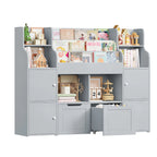AlixFurniture Bibliothèque et meuble de rangement pour enfants en bois –stable et grande capacité