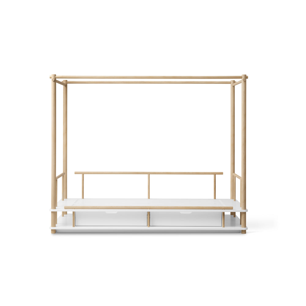 AlixFurniture Lit à baldaquin créatif pour enfants, design à quatre montants