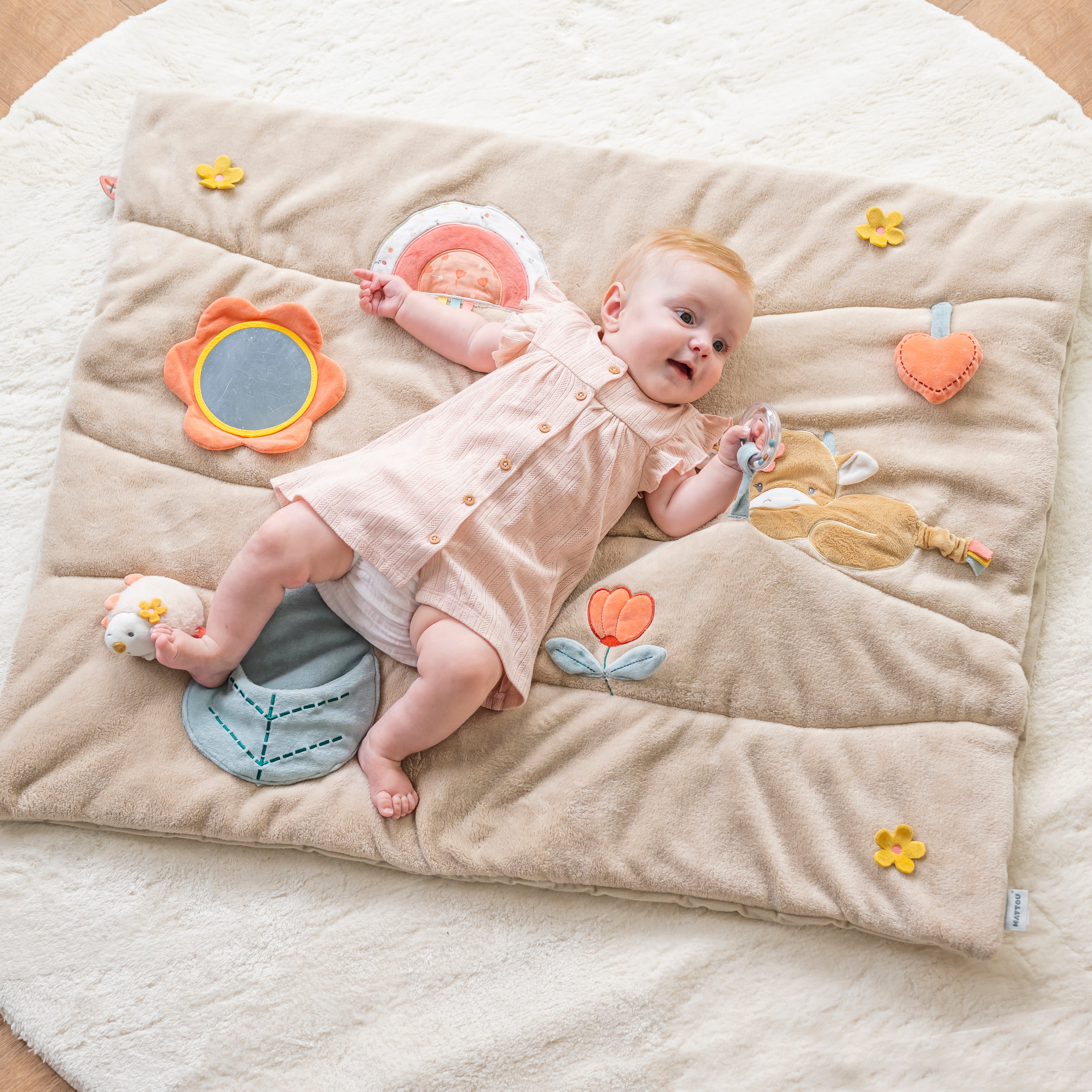 AlixFurniture Tapis de Jeu Rectangulaire Mila, Lana et Zoe