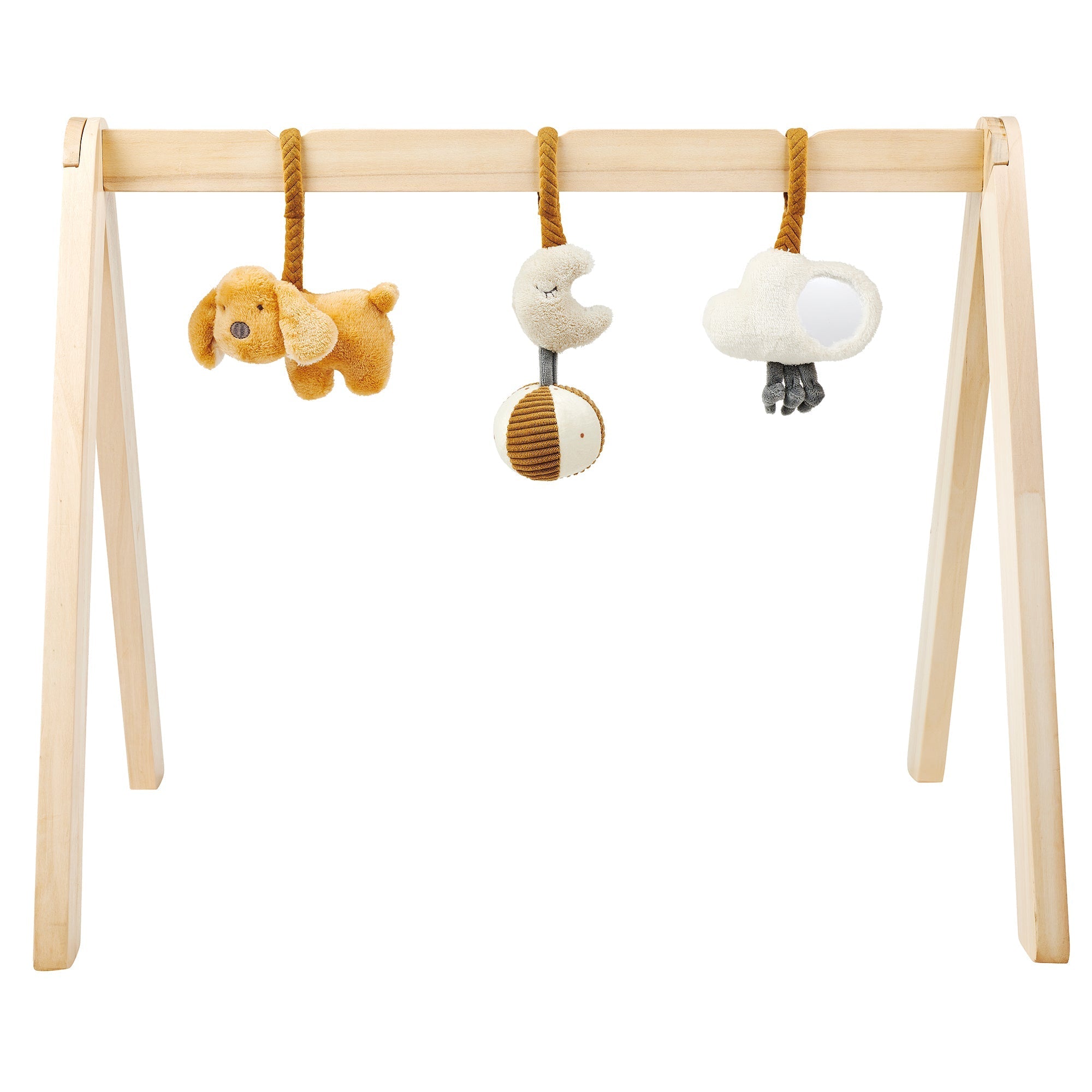 AlixFurniture Arche en bois avec jouets - 60x50 cm - brun