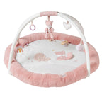 AlixFurniture Tapis d'Éveil avec Arches Alice et Pomme - 90x90 cm - Vieux rose