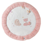 AlixFurniture Tapis d'Éveil avec Arches Alice et Pomme - 90x90 cm - Vieux rose