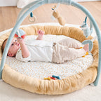 AlixFurniture Tapis d'Éveil avec Arches - 90 cm - Beige Chaud Foncé