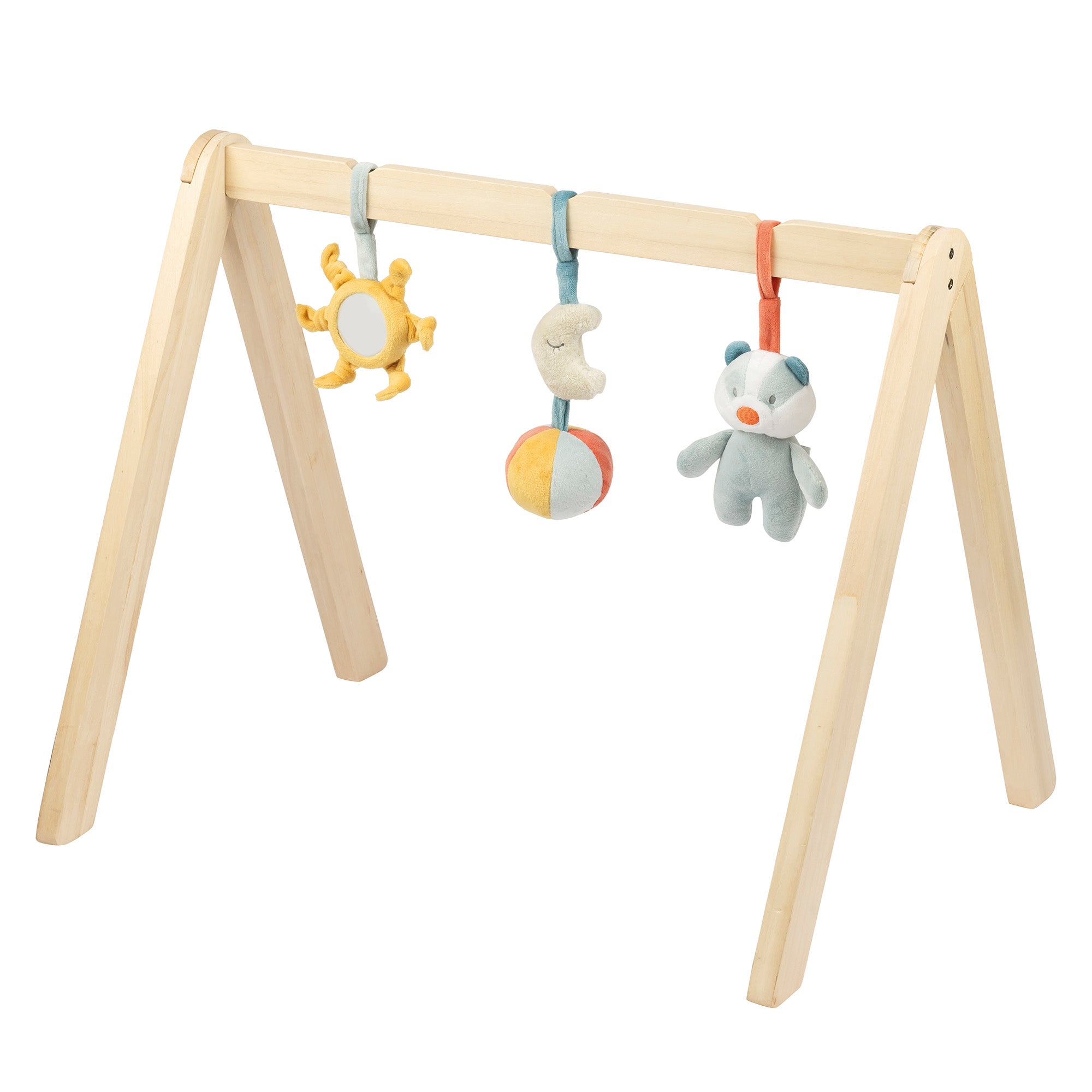 AlixFurniture Arche en Bois avec Jouets - 59,50 cm - Bleu Poussiéreux