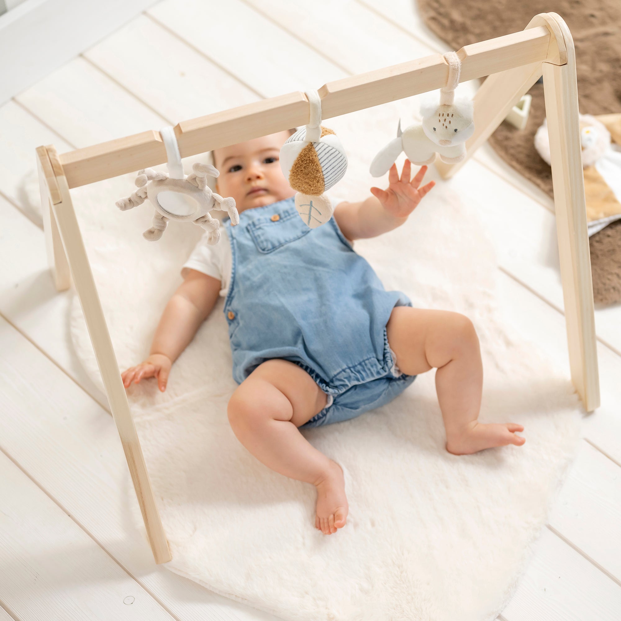 AlixFurniture Arche en Bois avec Jouets 59,5 cm - Flo Beige