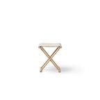 AlixFurniture Tabouret Camp pour Adolescents – Chêne Naturel et Toile Naturelle, Design Élégant
