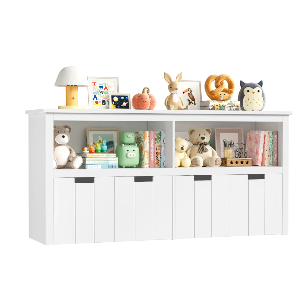 AlixFurniture Bibliothèque pour enfants en bois – sûre, stable et facile à ranger