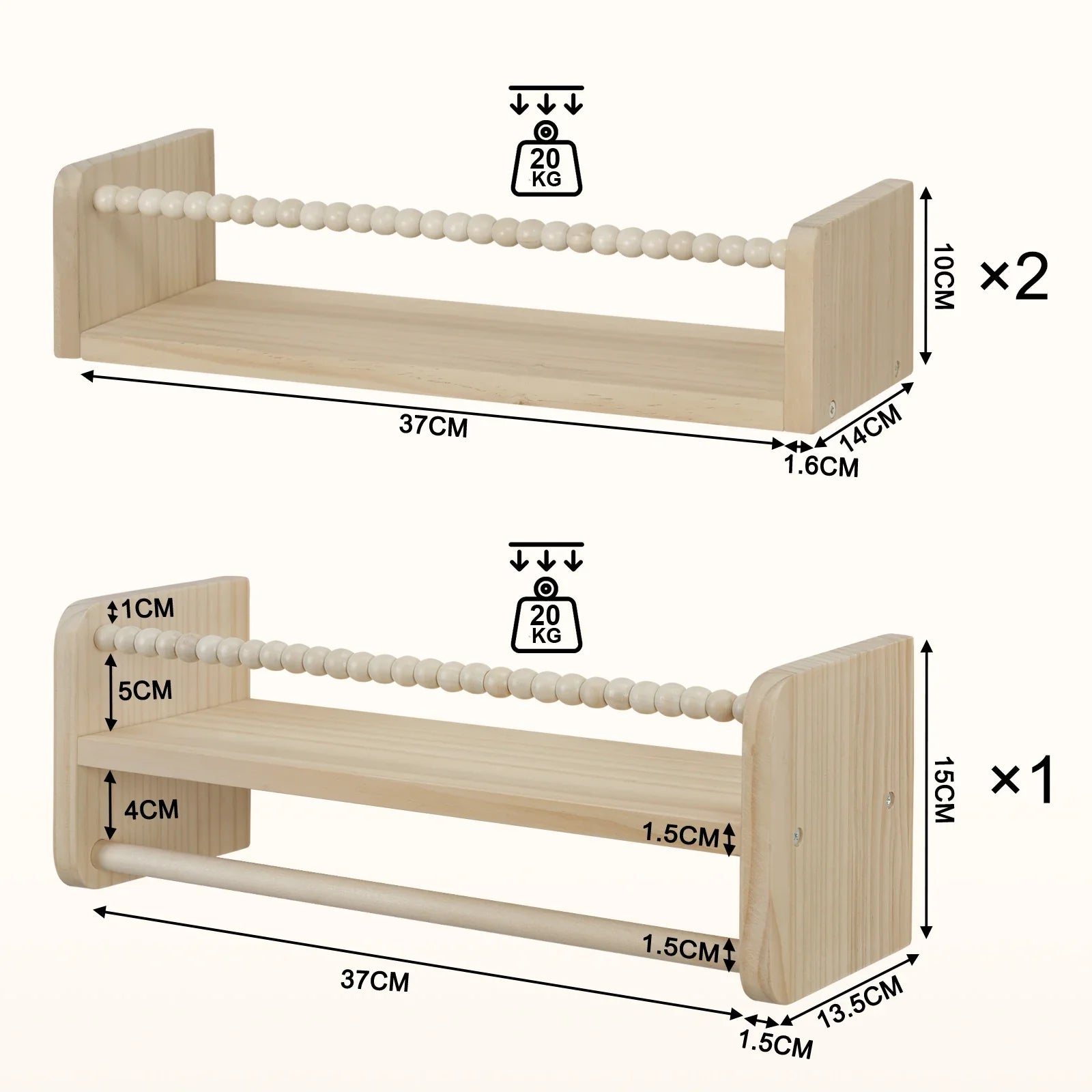 AlixFurniture Bibliothèque enfant murale – rangement pratique pour chambre d’enfant