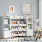 AlixFurniture Grande Bibliothèque pour Enfant – Rangement Spacieux et Organisé