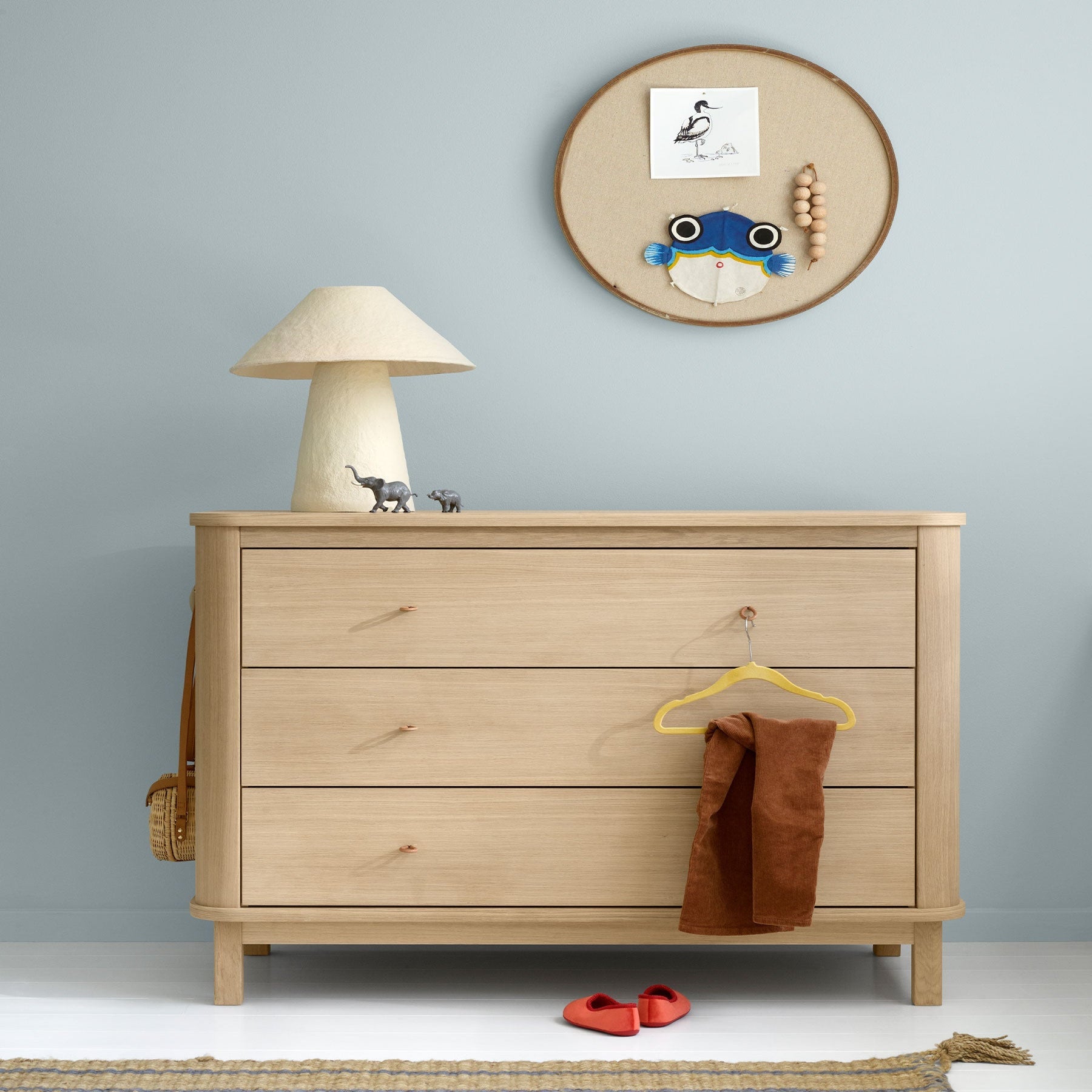 AlixFurniture Commode 3 tiroirs Wood, chêne