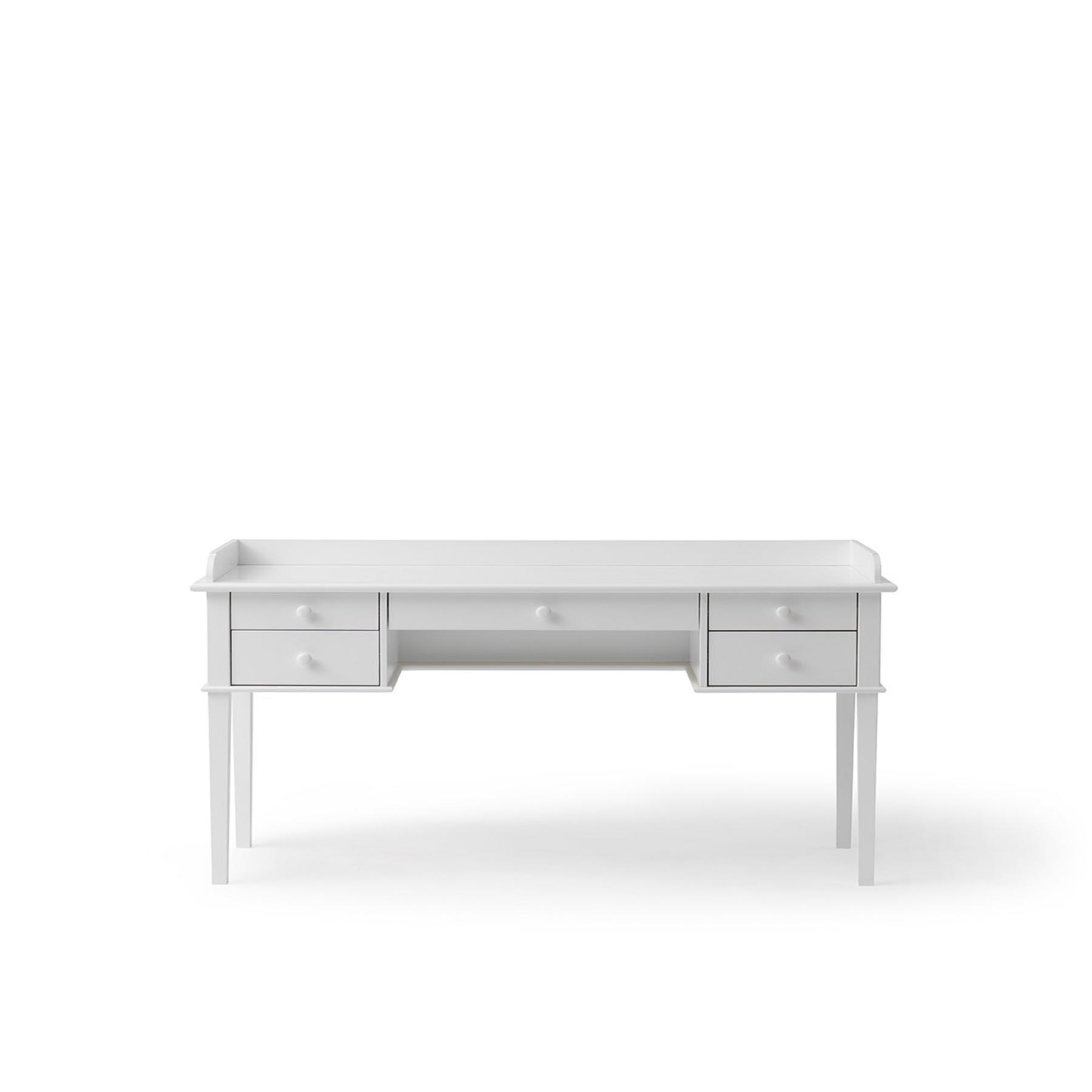 AlixFurniture Bureau Junior Classique, Design Épuré et Évolutif avec 5 Tiroirs pour Enfant de 5 à 10 Ans