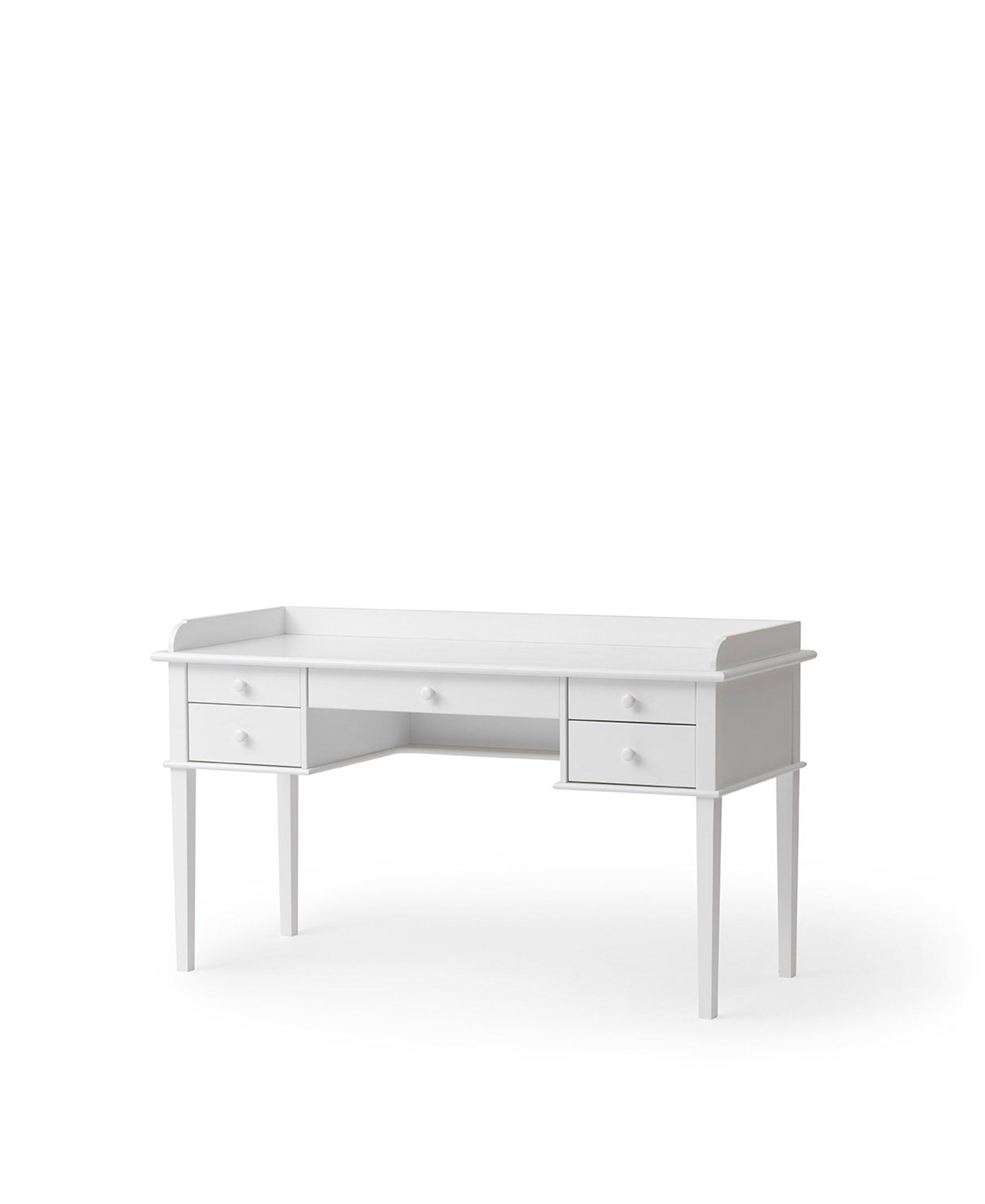 AlixFurniture Bureau Junior Classique, Design Épuré et Évolutif avec 5 Tiroirs pour Enfant de 5 à 10 Ans