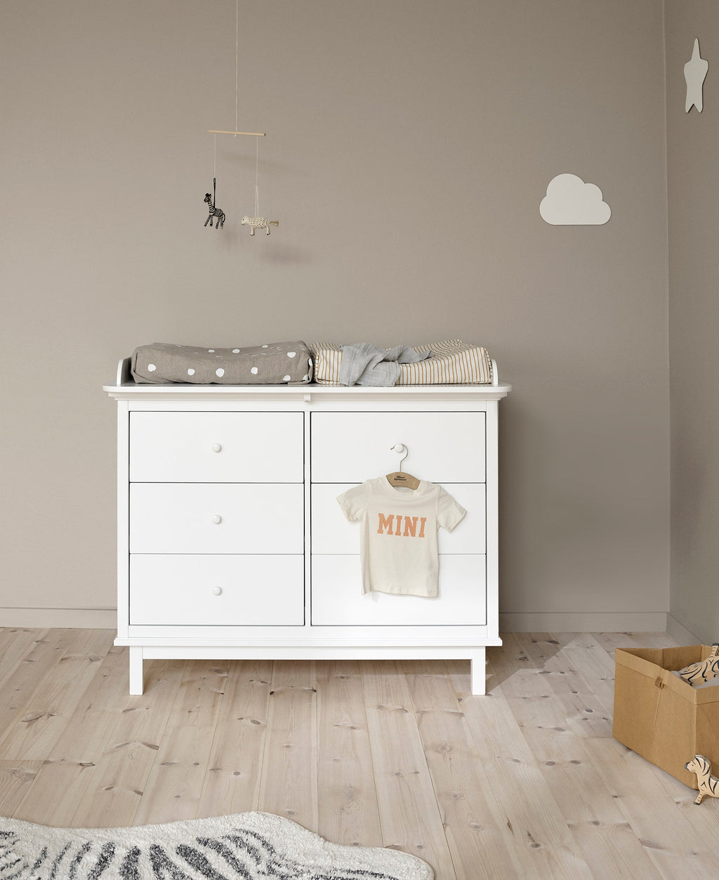 AlixFurniture Commode à langer 6 tiroirs Seaside