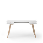 AlixFurniture Bureau Wood 66 cm, blanc/chêne