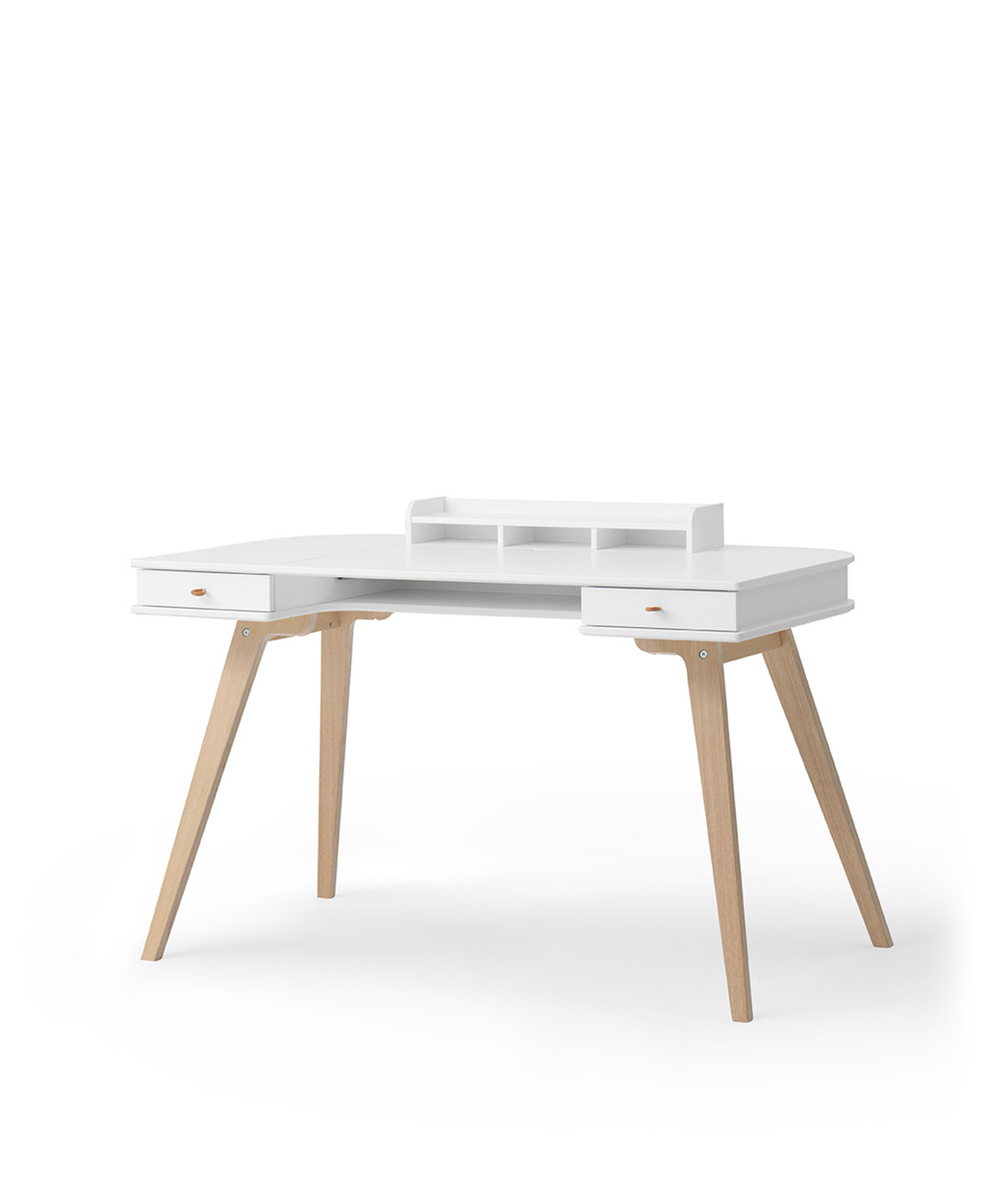 AlixFurniture Bureau Wood 72,6 cm, blanc/chêne