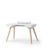 AlixFurniture Bureau Wood 72,6 cm, blanc/chêne