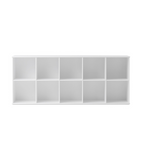 AlixFurniture Etagère murale Wood 5×2 horizontale