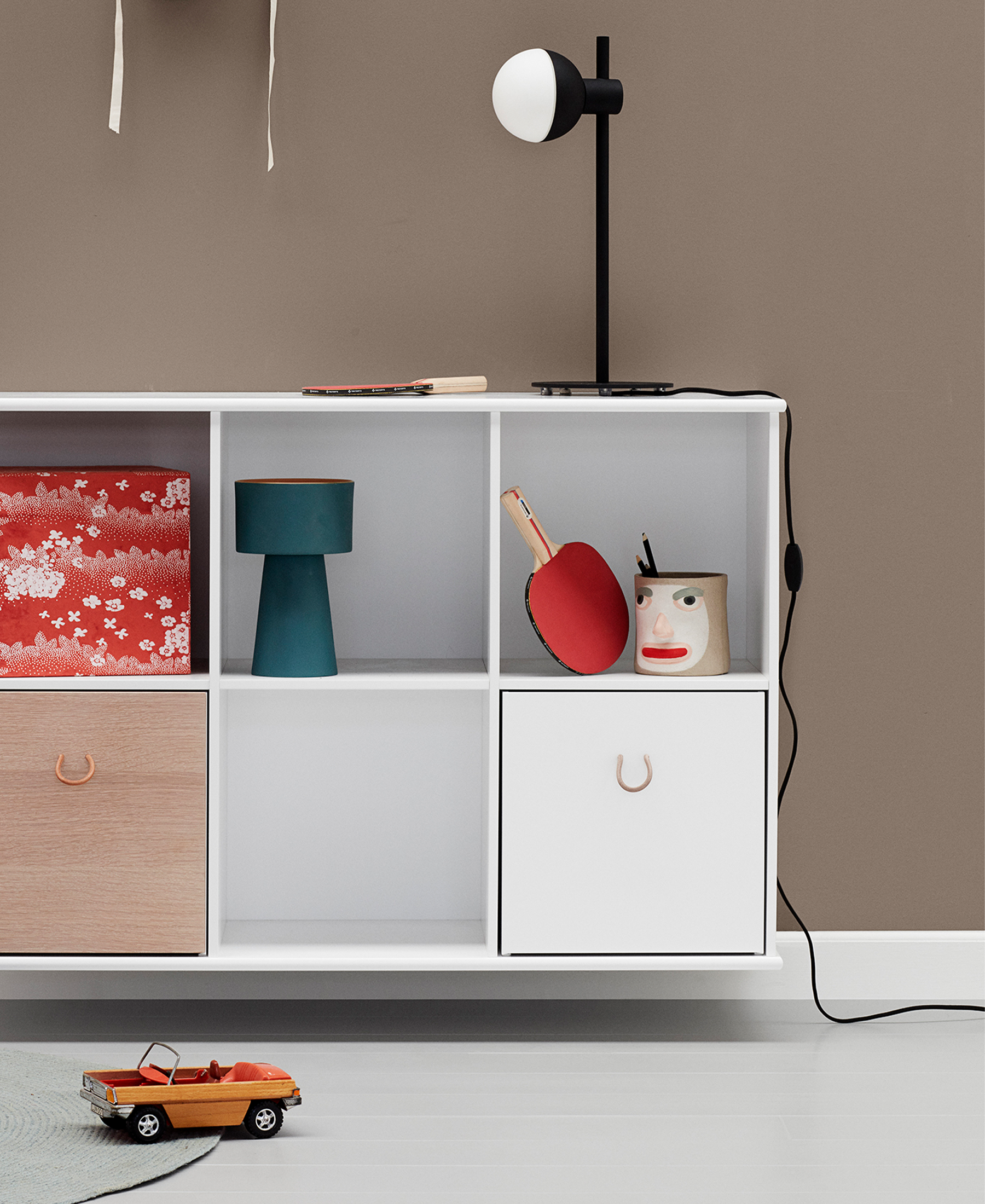AlixFurniture Etagère murale Wood 5×2 horizontale