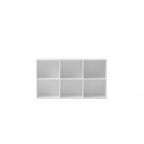 AlixFurniture Etagère murale Wood 3×2 horizontale
