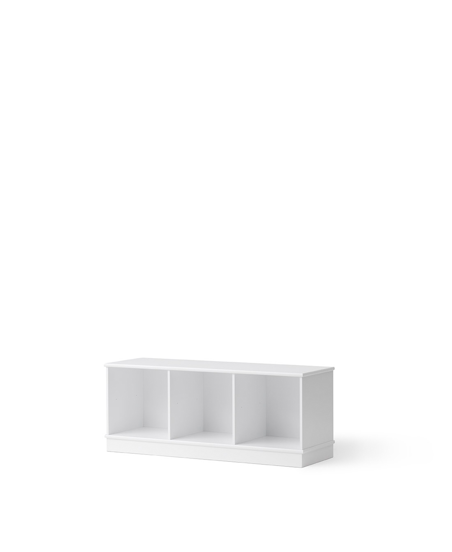 AlixFurniture Etagère Wood 3×1 horizontale avec socle