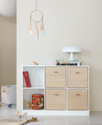 AlixFurniture Etagère Wood 3×2 horizontale avec socle