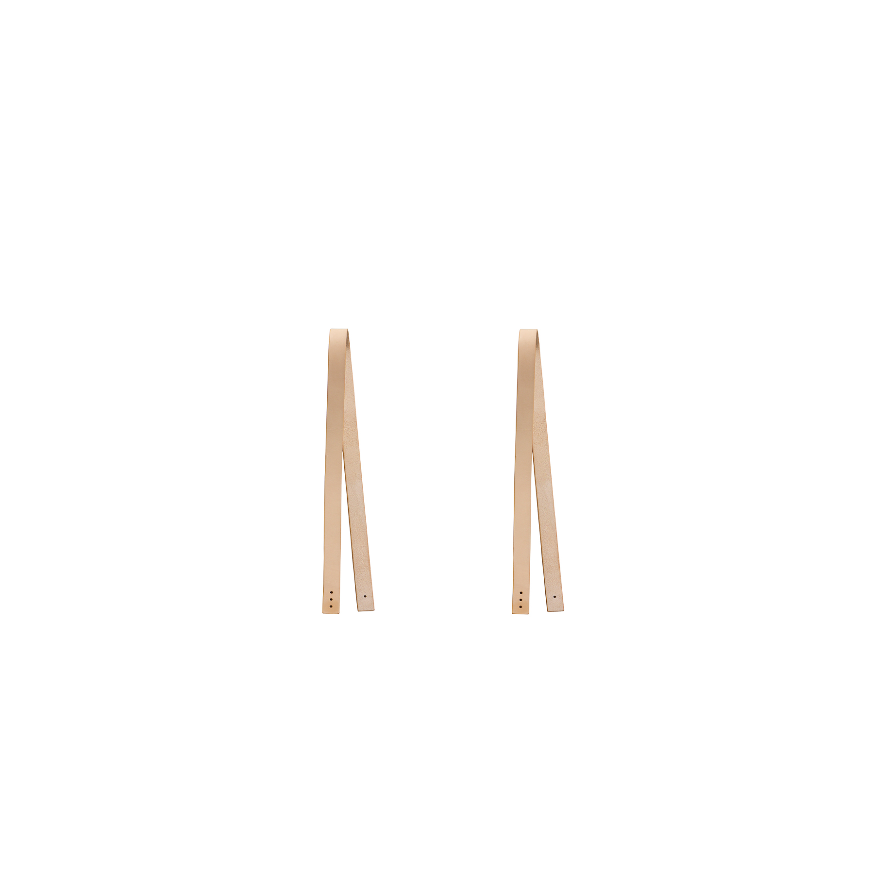AlixFurniture Attache en cuir pour coussin banquette Wood, lot de 2 pcs