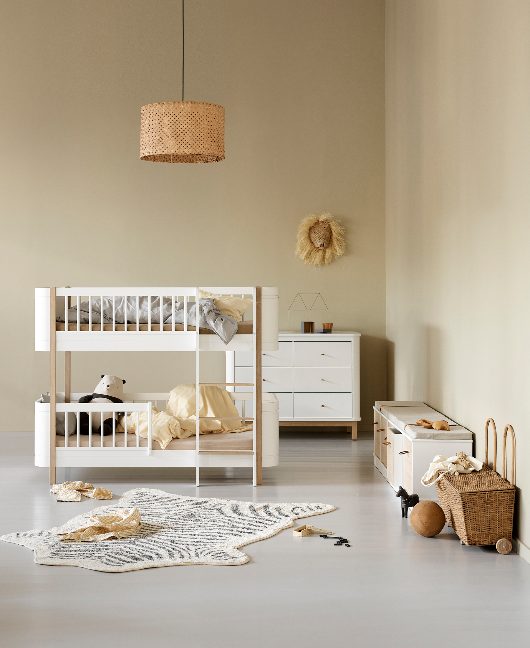 AlixFurniture Coussin banquette pour étagère 5×1 Wood, nature