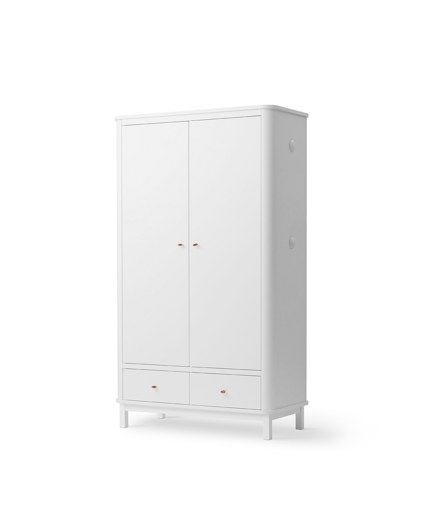 AlixFurniture Armoire 2 portes Wood, blanc