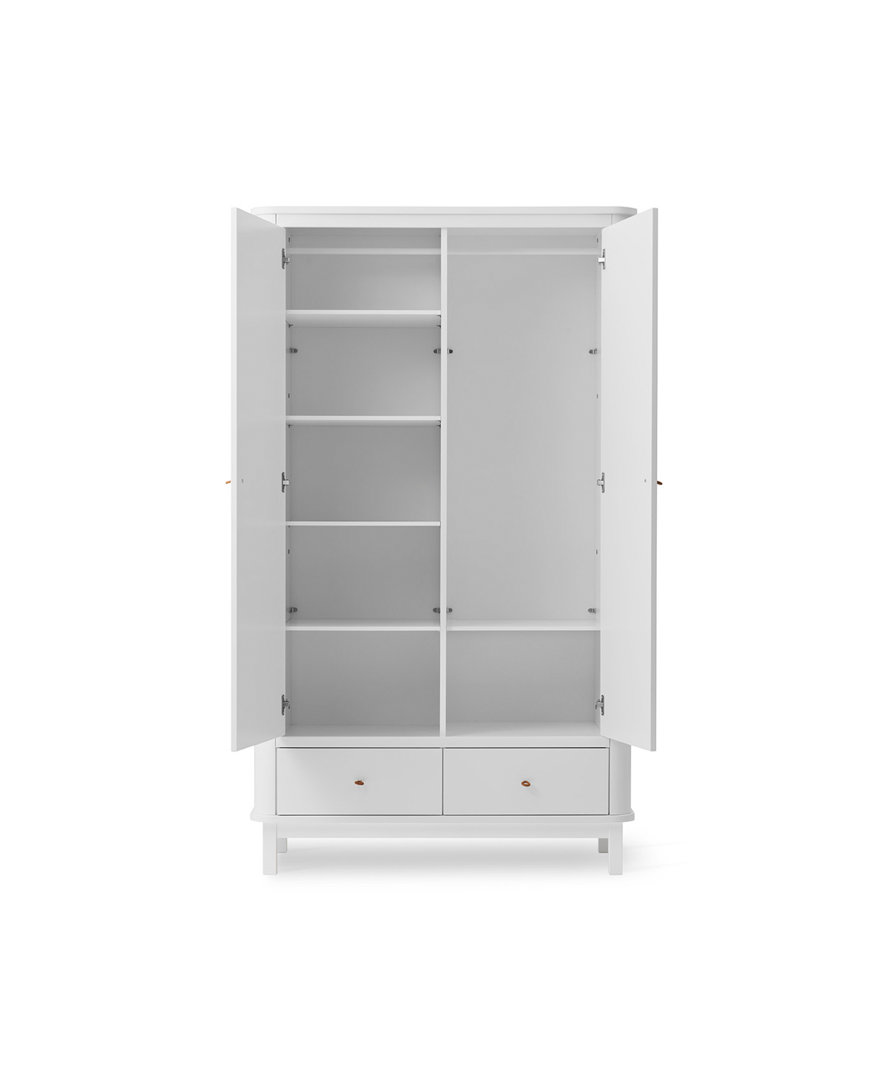 AlixFurniture Armoire 2 portes Wood, blanc