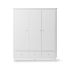 AlixFurniture Armoire 3 portes Wood, blanc