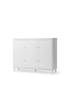 AlixFurniture Armoire multi-rangement 3 portes Wood, blanc