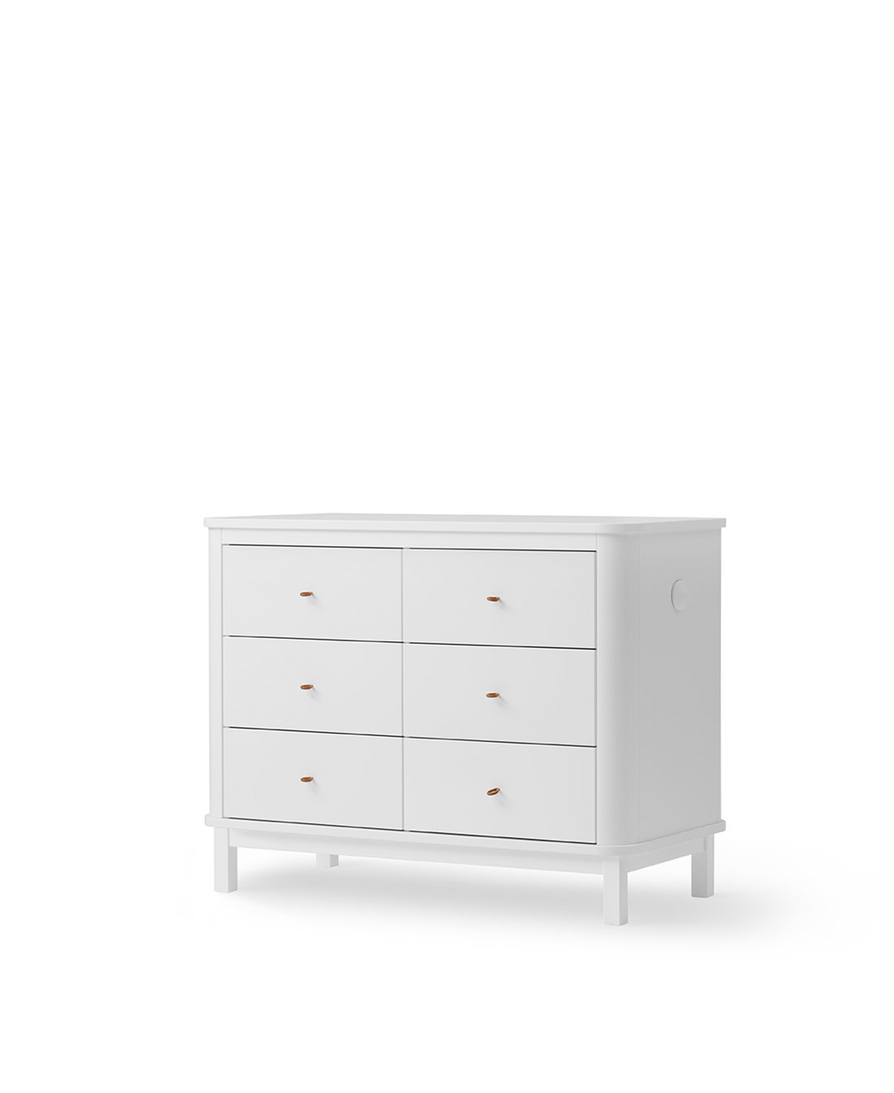 AlixFurniture Commode 6 tiroirs Wood, blanc
