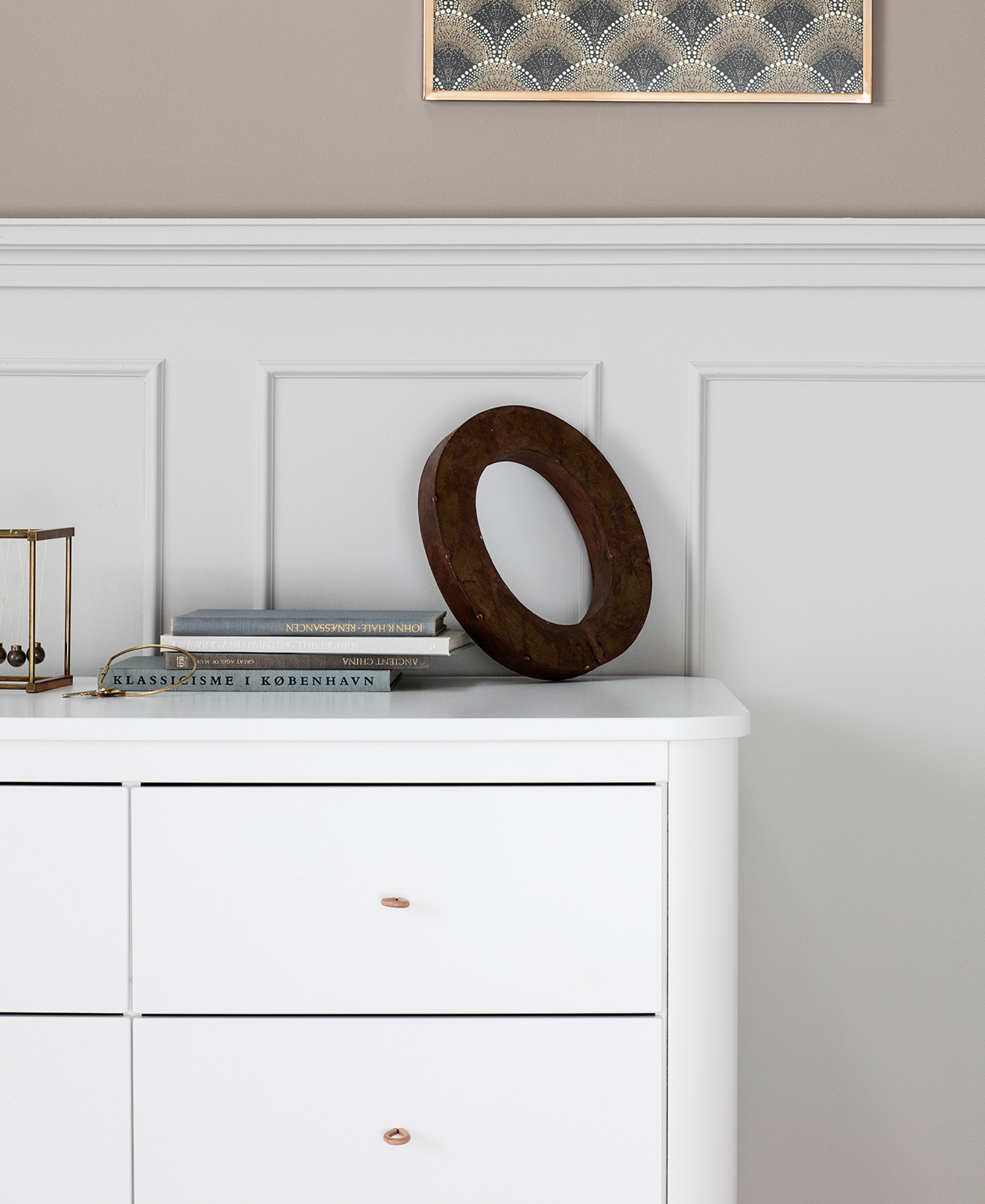 AlixFurniture Commode 6 tiroirs Wood, blanc