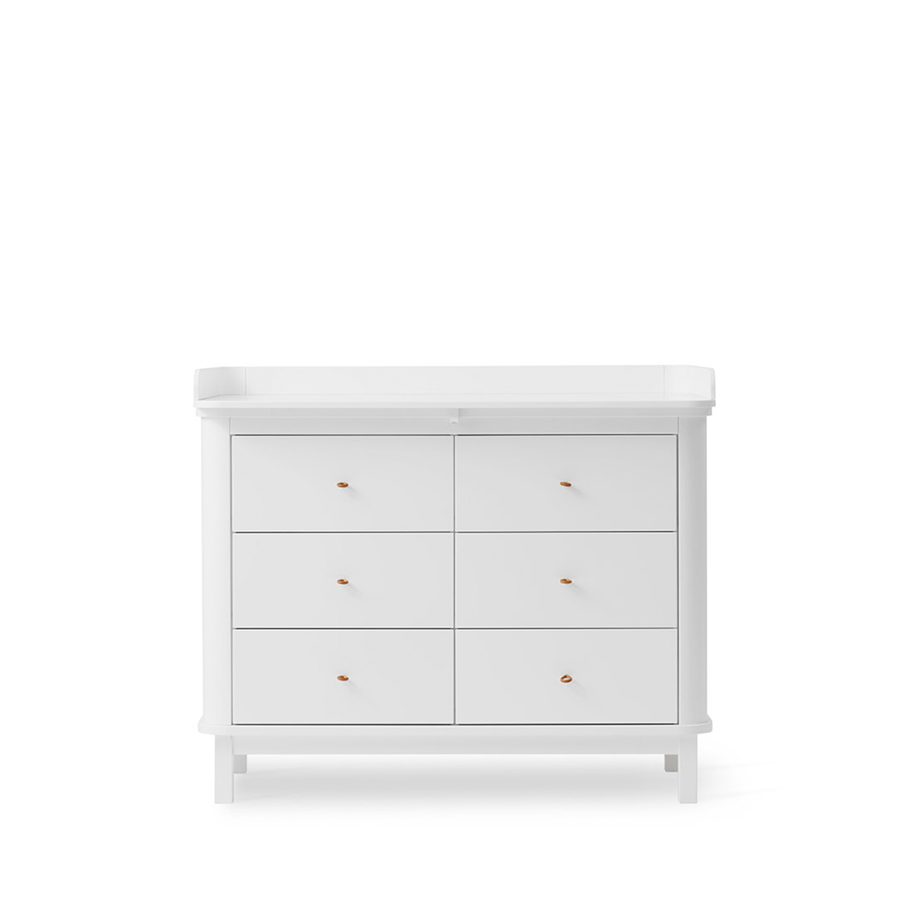 AlixFurniture Commode à langer 6 tiroirs Wood, blanc