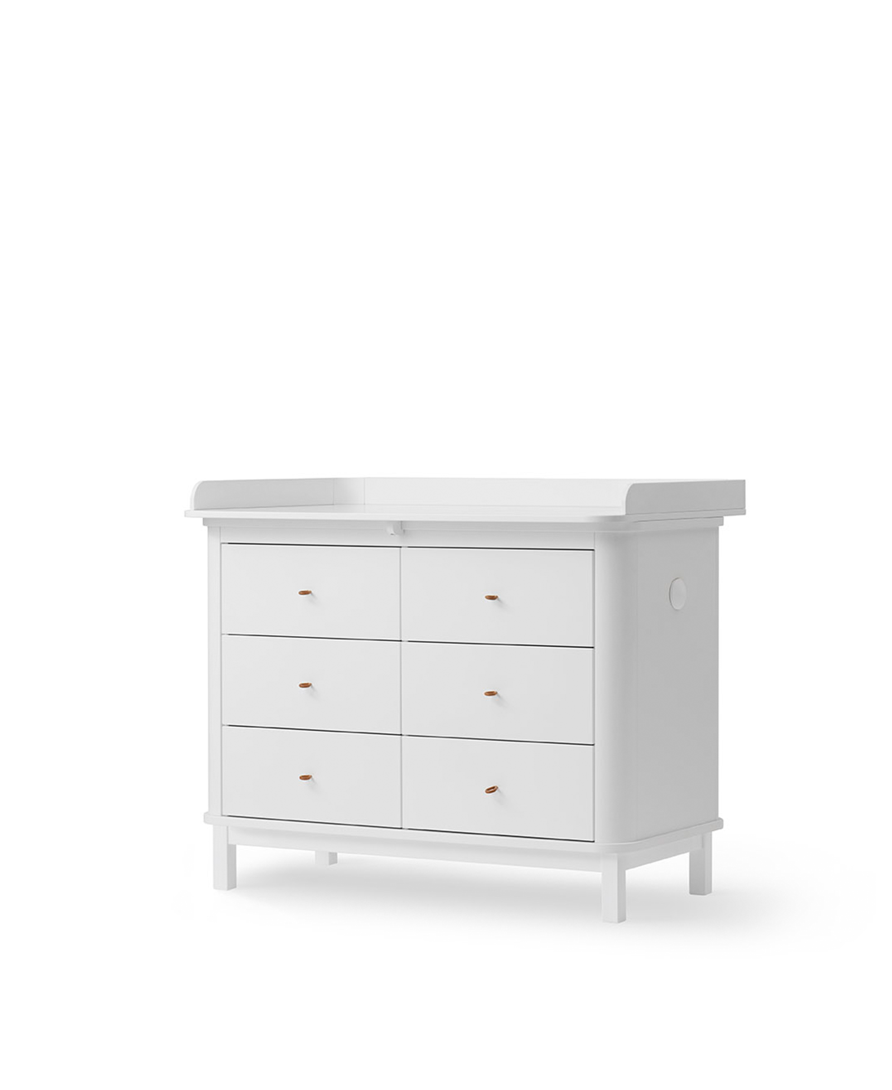 AlixFurniture Commode à langer 6 tiroirs Wood, blanc