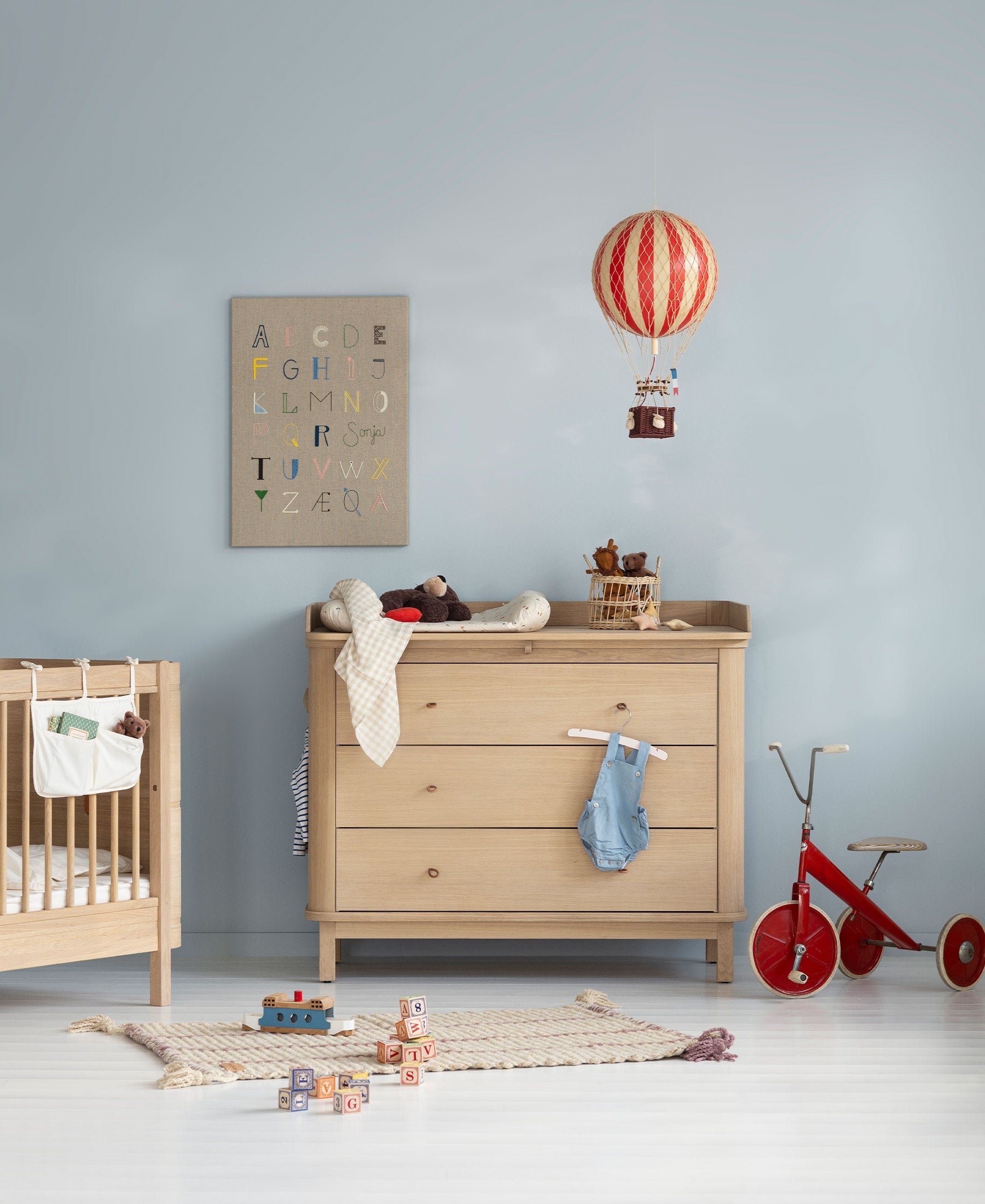 AlixFurniture Commode à Langer en Chêne – 3 Tiroirs Wood