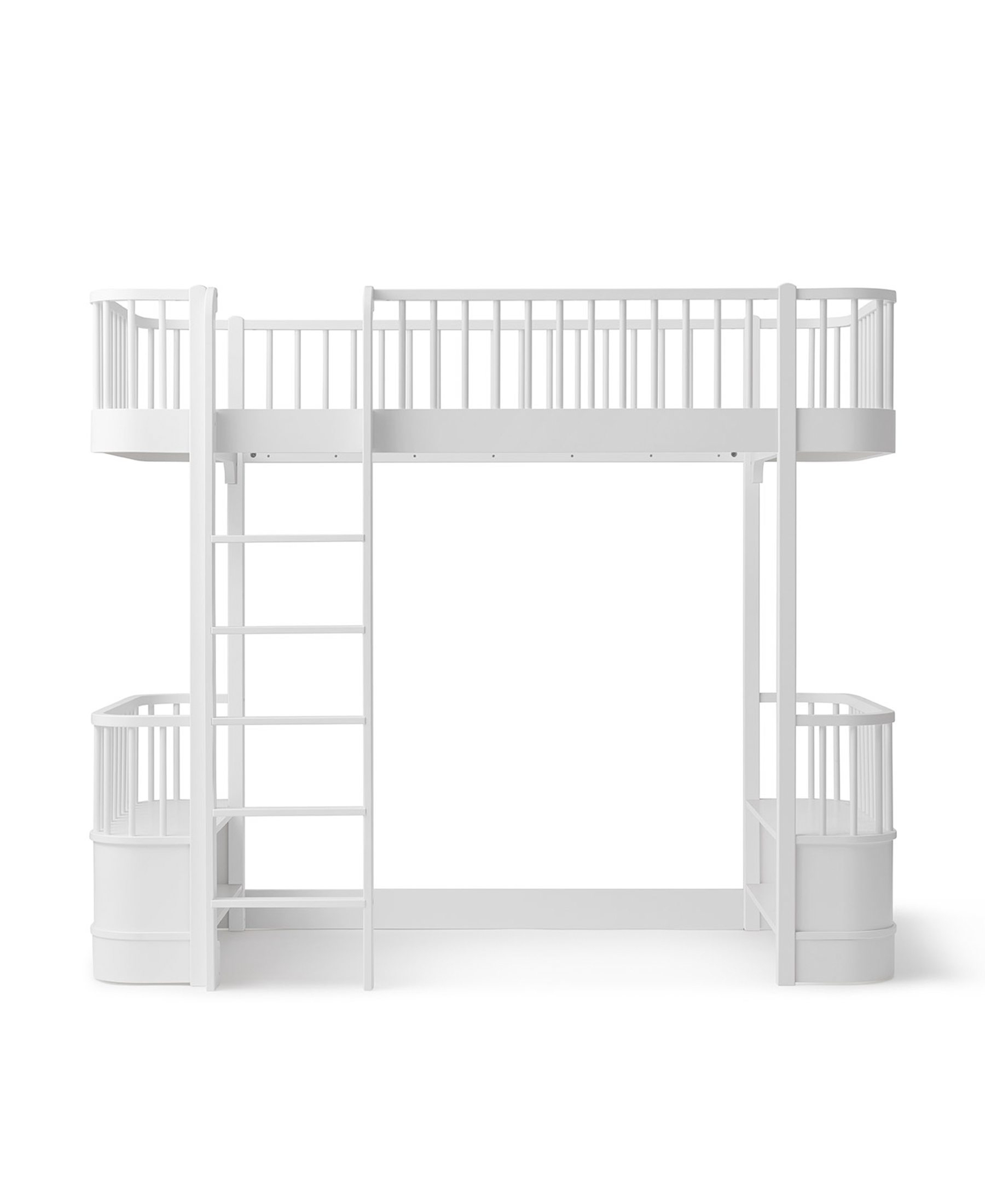 AlixFurniture Lit mezzanine haut Wood Original, blanc