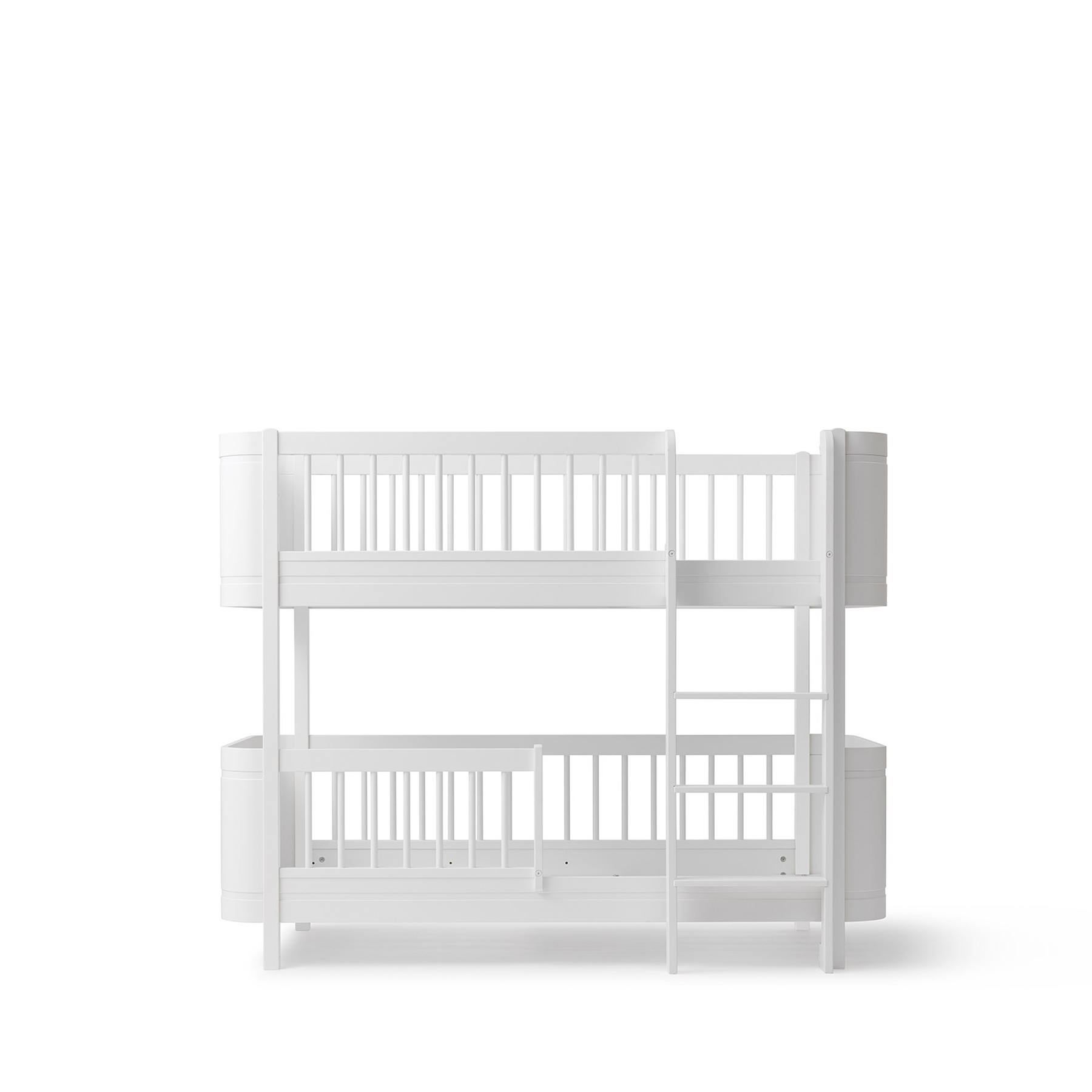 AlixFurniture Lit superposé mi-haut Wood Mini+, blanc
