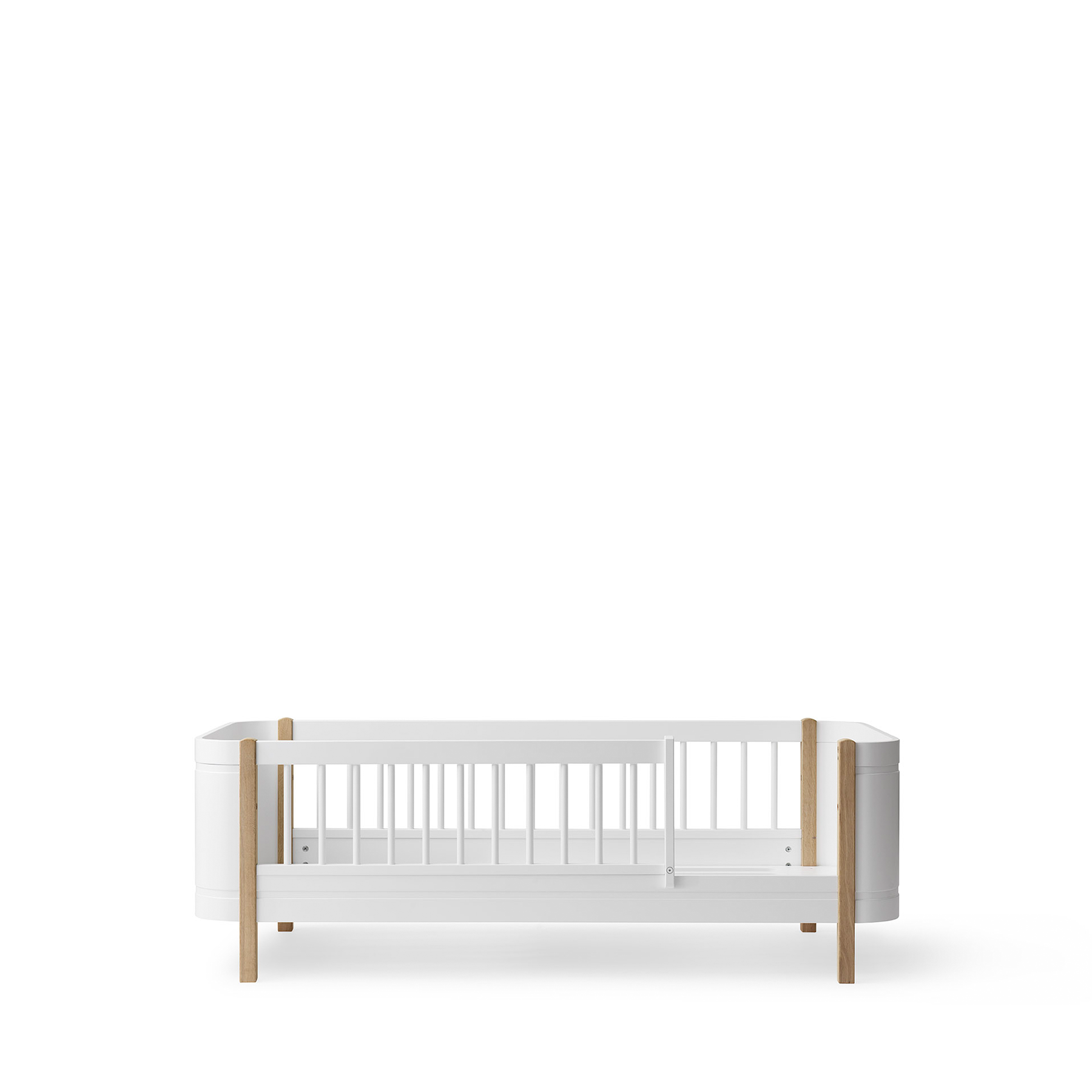 AlixFurniture Lit Junior Blanc et Chêne – Confort et Style Naturel pour Enfants