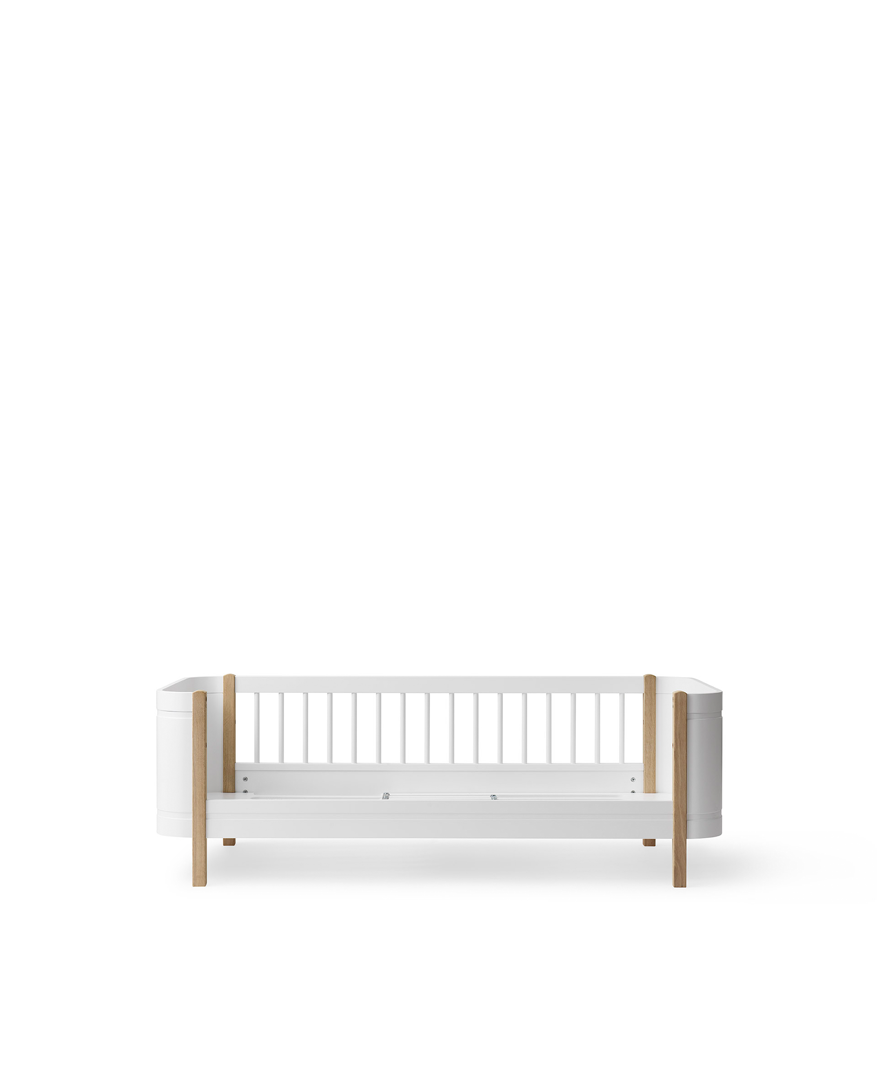 AlixFurniture Lit Junior Blanc et Chêne – Confort et Style Naturel pour Enfants