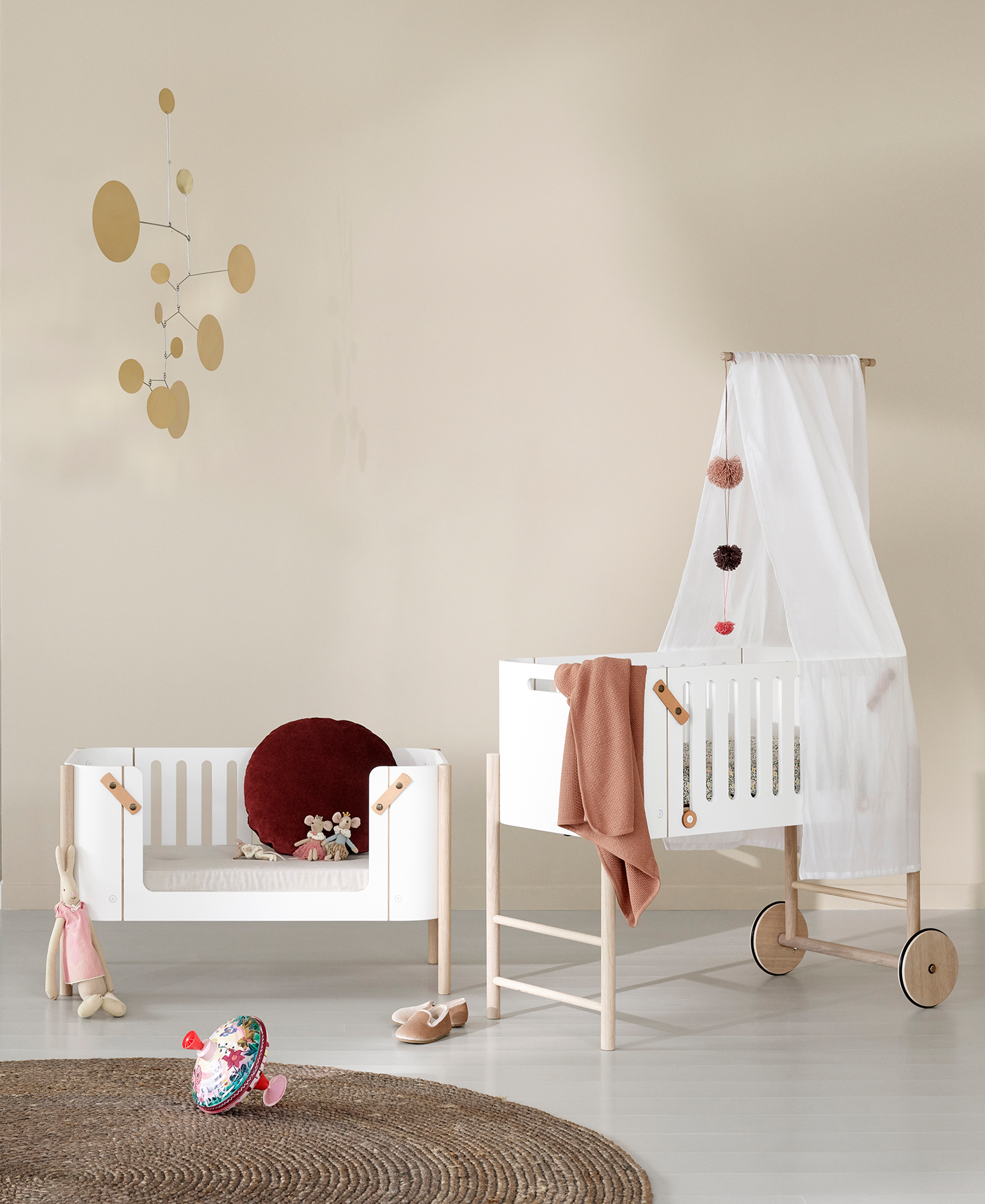 AlixFurniture Lit enfant multifonction - partage, berceau et banc intégré