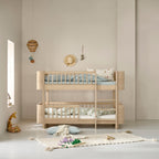 AlixFurniture Lit superposé mi-haut , chêne
