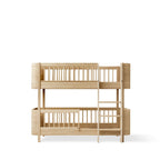 AlixFurniture Lit superposé mi-haut , chêne