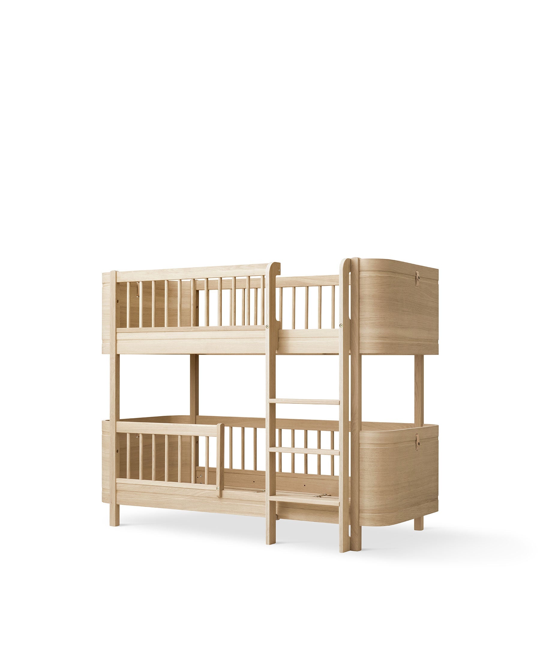 AlixFurniture Lit superposé mi-haut , chêne