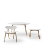 AlixFurniture Chaise Wood PingPong, blanc/chêne