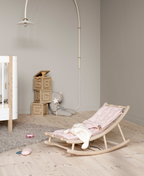 AlixFurniture Transat Bébé & Enfant Wood Chêne Rose Raffiné