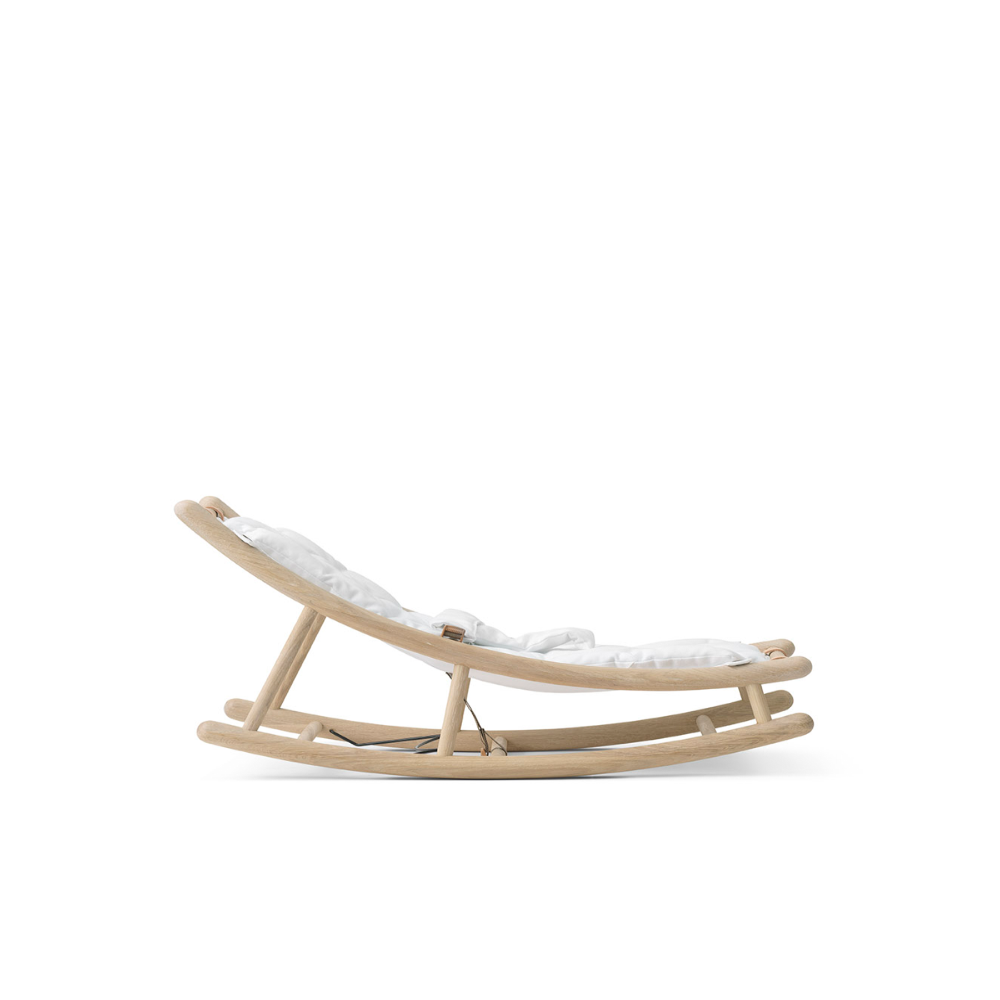 AlixFurniture Chaise À Bascule Évolutive Pour Bébé Et Enfant En Chêne Blanc Élégante