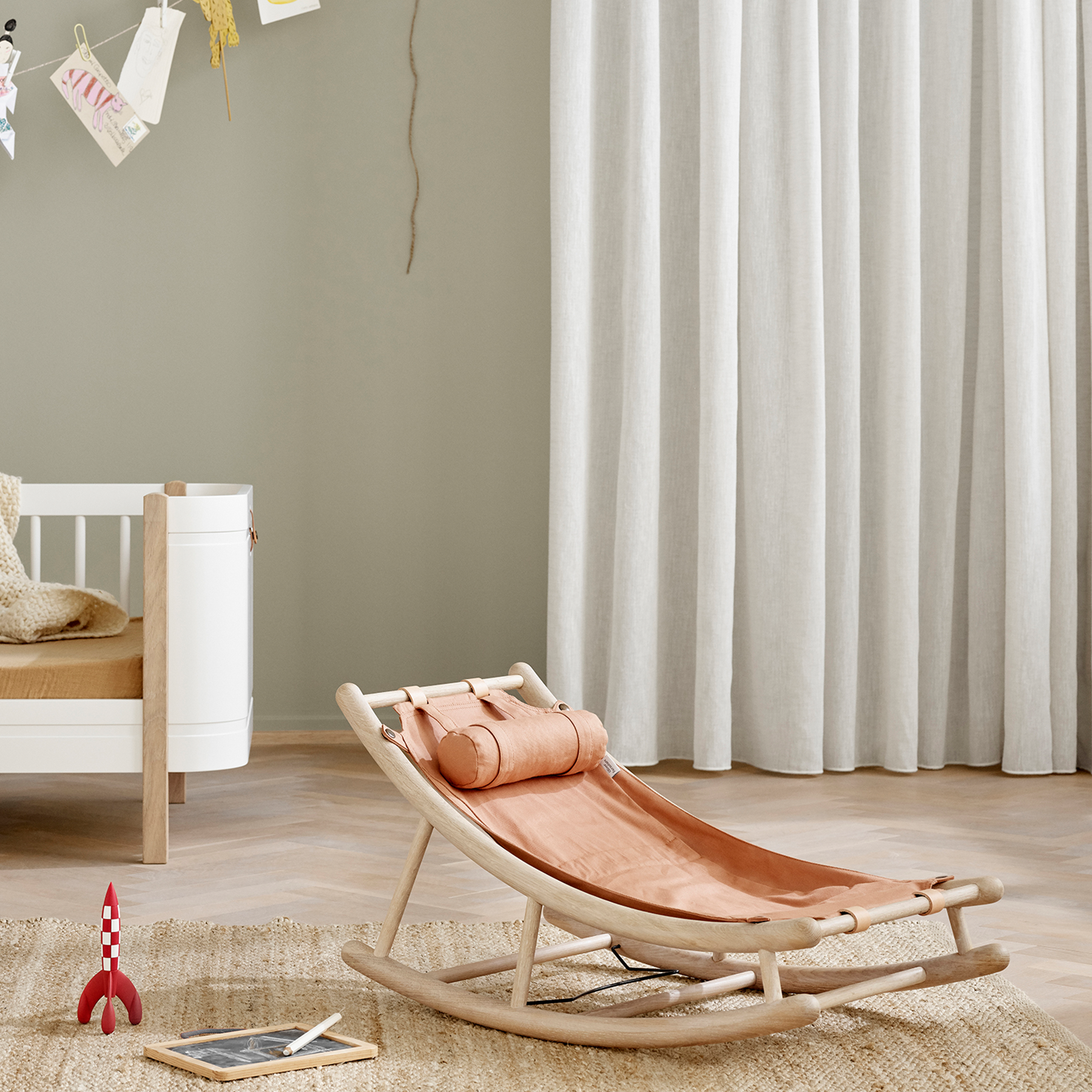 AlixFurniture Transat enfant Wood, caramel