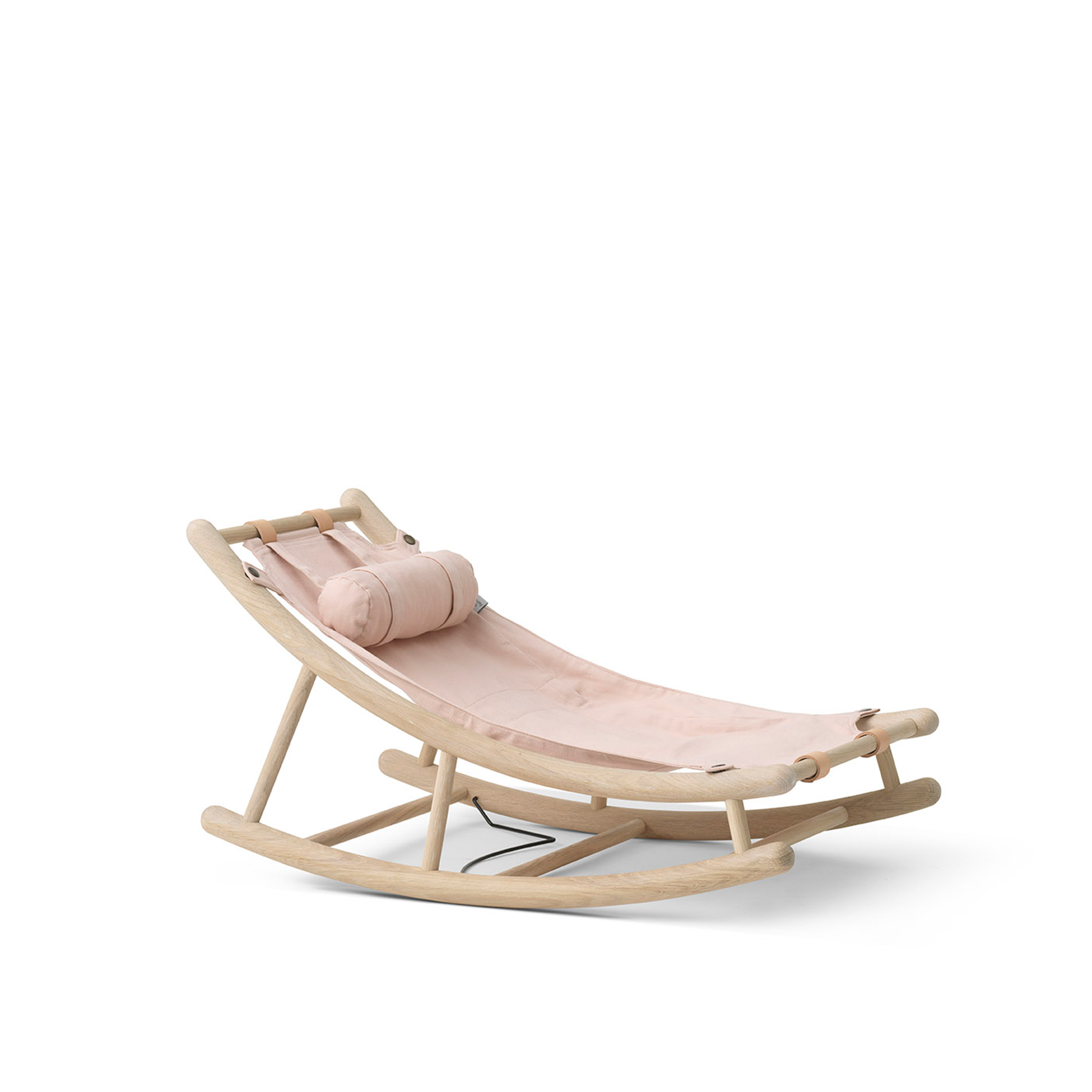 AlixFurniture Transat enfant Wood, chêne/rose